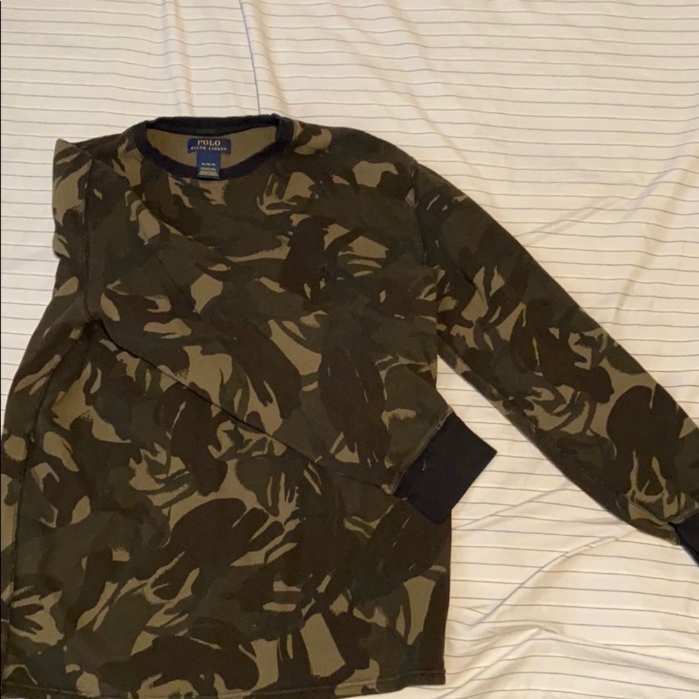 Polo forest camo long sleeve